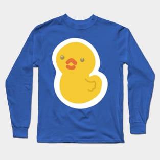 Duckie the cute rubber duck. Long Sleeve T-Shirt